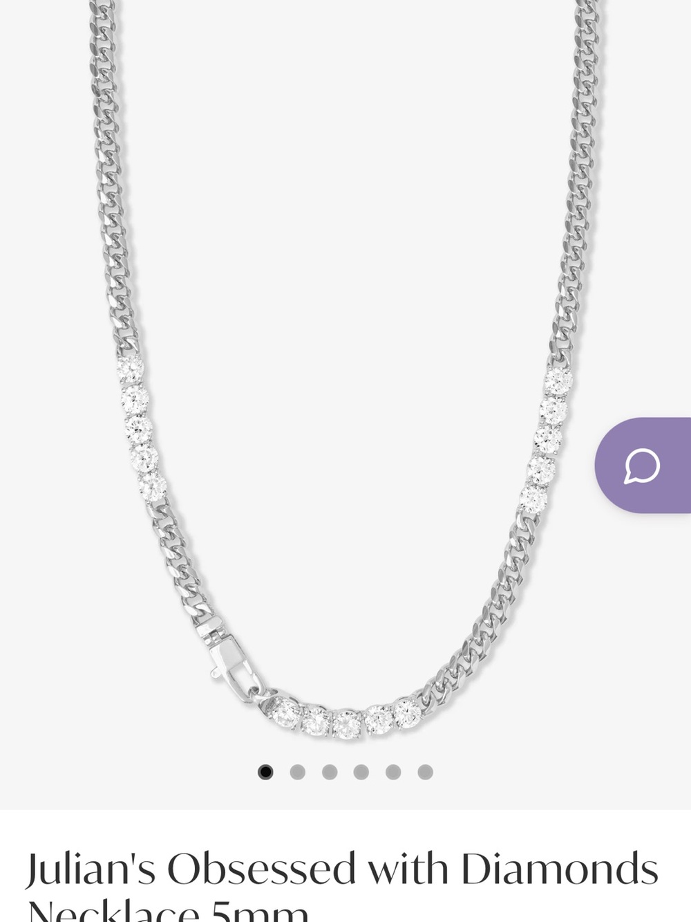 Melinda Maria Silver Necklace with Clear Stones